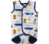 Splash About Baby Boys Baby Wrap Wetsuit One Piece Swimsuit, Tug Boats,