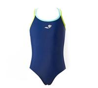 Splash About Girls Soaked Swimming Costume One Piece Swimsuit, Sports Lime, 2-3 Years UK