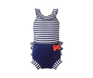 Splash About Girl's Happy Nappy™ Costume with Swim Nappy - Nautical | Size: 12-24 m Splash About Multicolor 12-24 m