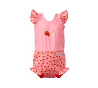 Splash About Baby Girls' Happy Nappy Costume One Piece Swimsuit, Strawberry Field Frills, 0-3 Months