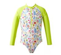 Splash About Girls Swimming Costume Sunsuit, Jungle Lime, 8-9 Years