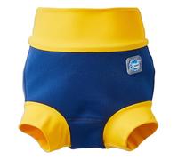 Splash About Happy Nappy Duo Wiederverwendbare Schwimmwindel, Navy/Gelb, 0-3 monate