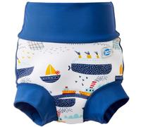 Splash About Happy Nappy Duo Reuseable Swim Nappy for Babies and Toddlers (Tug Boats, 12-24 Months)