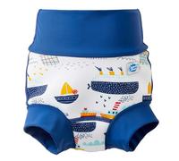 Splash About Happy Nappy Duo Reuseable Swim Nappy for Babies and Toddlers (Tug Boats, 6-12 Months)