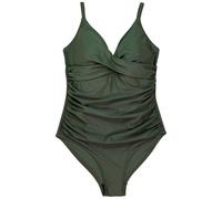 Splash About Womens Ladies Tummy Control Swimming Costume One Piece Swimsuit, Green, Size 10