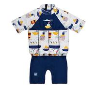 Splash About Unisex Kid's Sleeved Floatsuit One Piece Swimsuit, Tug Boats, 2-4 Years