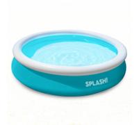 Splash Aquaring Inflatable Round Pool - 10Ft, Lightweight, Durable, Easy Inflation & Drainage
