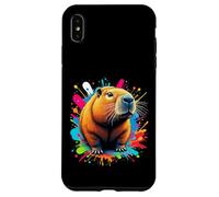 Splash Art Capybara Design Capybara Lovers Case for iPhone XS Max