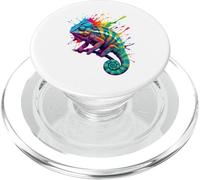 Splash Art Chameleon Chameleons Chamaeleon PopSockets PopGrip for MagSafe