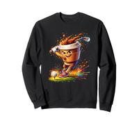 Splash Art Coffee Cup Golfing Golf Golfer Sweatshirt