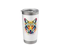 Splash Art Coyote Coyotes Stainless Steel Insulated Tumbler