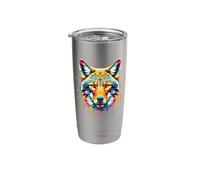 Splash Art Coyote Coyotes Stainless Steel Insulated Tumbler
