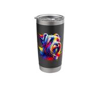 Splash Art Dandie Dinmont Terrier Stainless Steel Insulated Tumbler