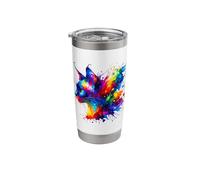 Splash Art Donskoy Russian Hairless Don Sphynx Stainless Steel Insulated Tumbler