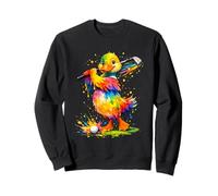 Splash Art Duck Golfing Golf Golfer Sweatshirt