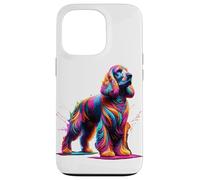 Splash Art English Cocker Spaniel Spaniels Case for iPhone 13 Pro