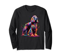 Splash Art English Cocker Spaniel Spaniels Long Sleeve T-Shirt