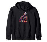 Splash Art English Cocker Spaniel Spaniels Zip Hoodie