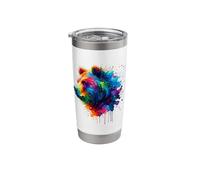 Splash Art Grizzly Bear Bears Stainless Steel Insulated Tumbler