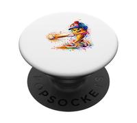 Splash Art Ice Cream Baseball Player PopSockets Adhesive PopGrip