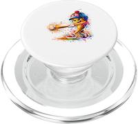 Splash Art Ice Cream Baseball Player PopSockets PopGrip for MagSafe