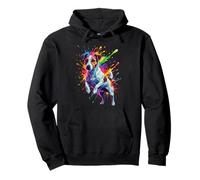 Splash Art Jack Russell Pullover Hoodie