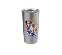 Splash Art Jack Russell Stainless Steel Insulated Tumbler