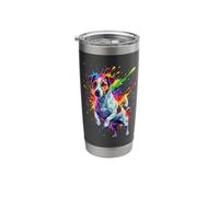 Splash Art Jack Russell Stainless Steel Insulated Tumbler