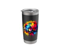 Splash Art Ladybug Bugs Ladybugs Stainless Steel Insulated Tumbler