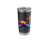 Splash Art Llama Alpaca Llamas Alpacas Stainless Steel Insulated Tumbler