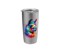 Splash Art Llama Alpaca Llamas Alpacas Stainless Steel Insulated Tumbler