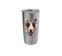 Splash Art Miniature Bull Terrier Mini Bull Stainless Steel Insulated Tumbler