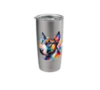Splash Art Miniature Bull Terrier Mini Bull Stainless Steel Insulated Tumbler