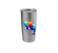 Splash Art Narwhal Narwhals Stainless Steel Insulated Tumbler