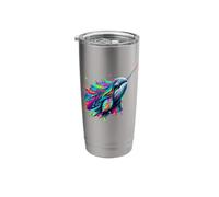Splash Art Narwhal Narwhals Stainless Steel Insulated Tumbler