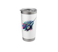 Splash Art Narwhal Narwhals Stainless Steel Insulated Tumbler