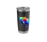 Splash Art Narwhal Narwhals Stainless Steel Insulated Tumbler