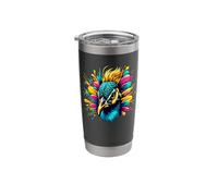 Splash Art Peacock Peafowl Peafowls Stainless Steel Insulated Tumbler