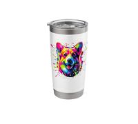Splash Art Pembroke Welsh Corgi Corgis Stainless Steel Insulated Tumbler