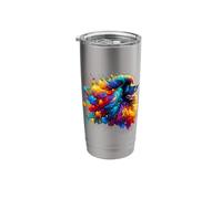 Splash Art Puli Dog Stainless Steel Insulated Tumbler