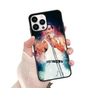 Splash Art Rainbow Freddie Jacket Queen Mercury Aesthetic TPU Custom Compatible With iPhone 7 7S 8 SE 2020 X XR XS 11 12 13 14 15 16 16E Pro Max Plus Mini Case Design Personalised Name Cover Silicone