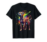 Splash Art Rhodesian Ridgeback Dog T-Shirt