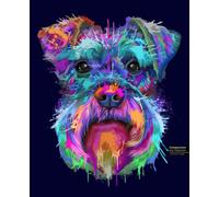 Splash Art Schnauzer Composition Notebook: Schnauzer, Schnauzers, Dog, Dogs, Puppy Wide Blank Lined Workbook for Teens Kids Students Girls for Home School College for Writing Notes