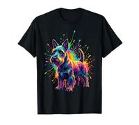 Splash Art Scottish Terrier Scottie T-Shirt