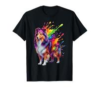 Splash Art Shetland Sheepdog T-Shirt