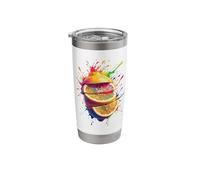 Splash Art Slice Orange Oranges Stainless Steel Insulated Tumbler