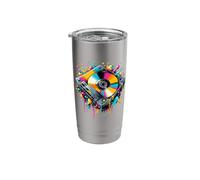 Splash Art Vinyl Record Player Music Stainless Steel Insulated Tumbler