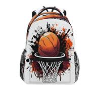 Splash Basketball Kids Backpack for Boys Girls Student Big Backpacks for Elementary School Shoulder Bag Bookbag