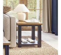 Splash Blue Square Lamp Table - 50cm