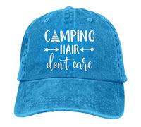 Splash Brothers Customized Unisex Camping Hair Don't Care Vintage Adjustable Baseball Cap Denim Dad Hat
